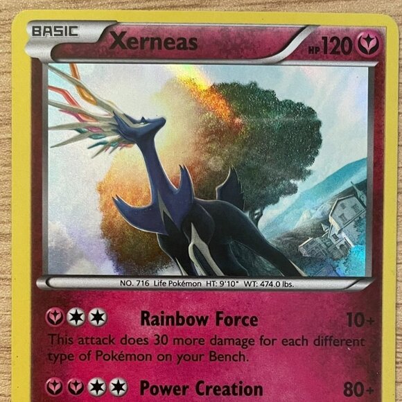 Pokemon  2015 Xerneas  XY BREAKthrough Holo Card 107/162 Basic HP120 - Picture 6 of 8